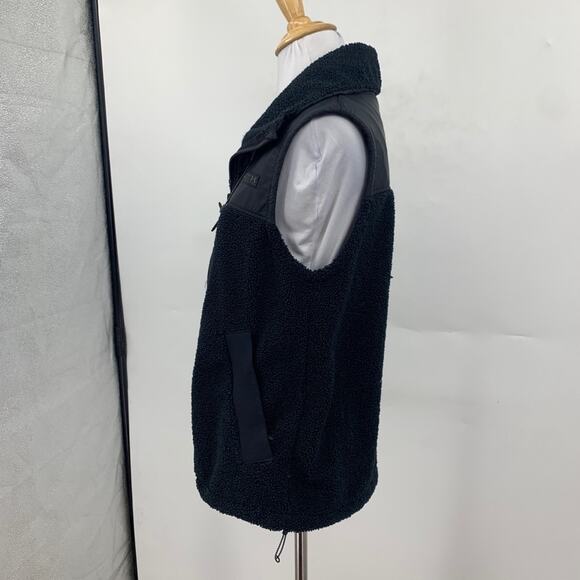 Under Armour Vest Womens S Small Black Mission Fleece Mixed Media Panel Full Zip - Picture 4 of 13